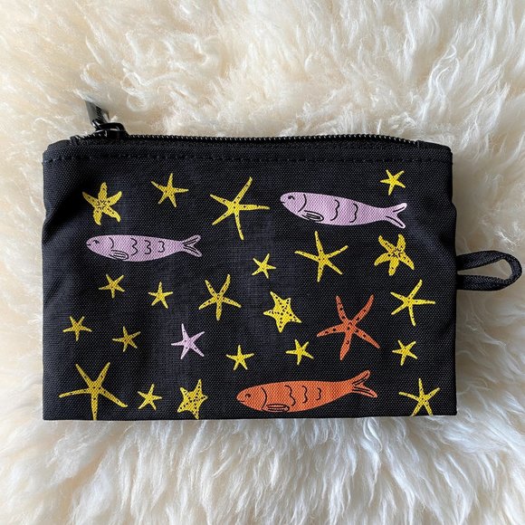 NWOT Baggu Flat Pouch Small - Star Fish (Sea Animals) - Picture 1 of 4